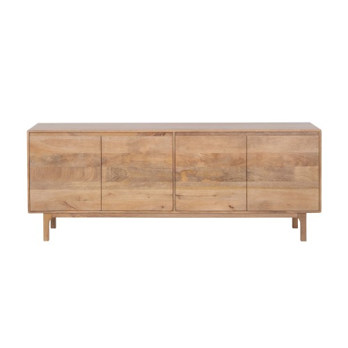 Enfilade en bois massif naturel 200 cm - Ivar