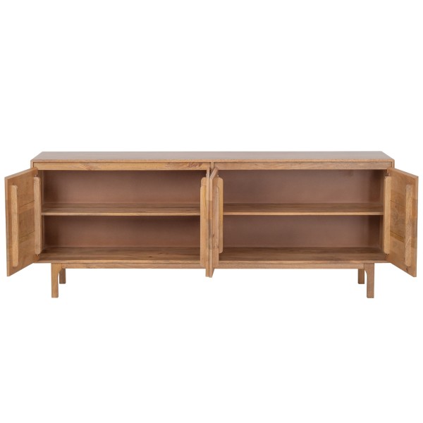 Enfilade en bois massif naturel 200 cm - Ivar