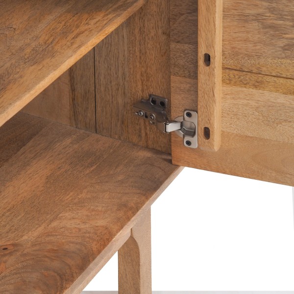 Enfilade en bois massif naturel 200 cm - Ivar