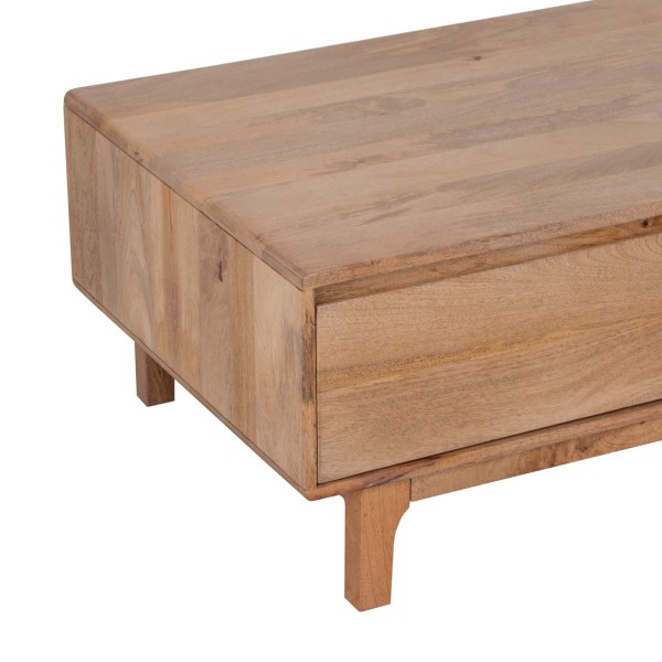 Table basse de salon en bois massif naturel - Ivar