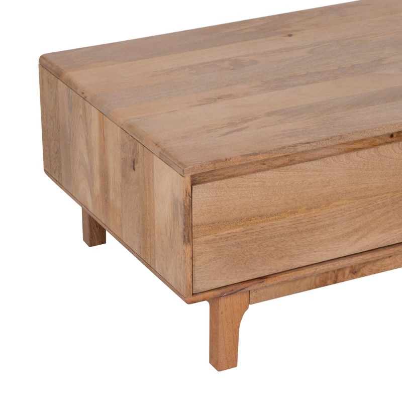 Table basse de salon en bois massif naturel - Ivar