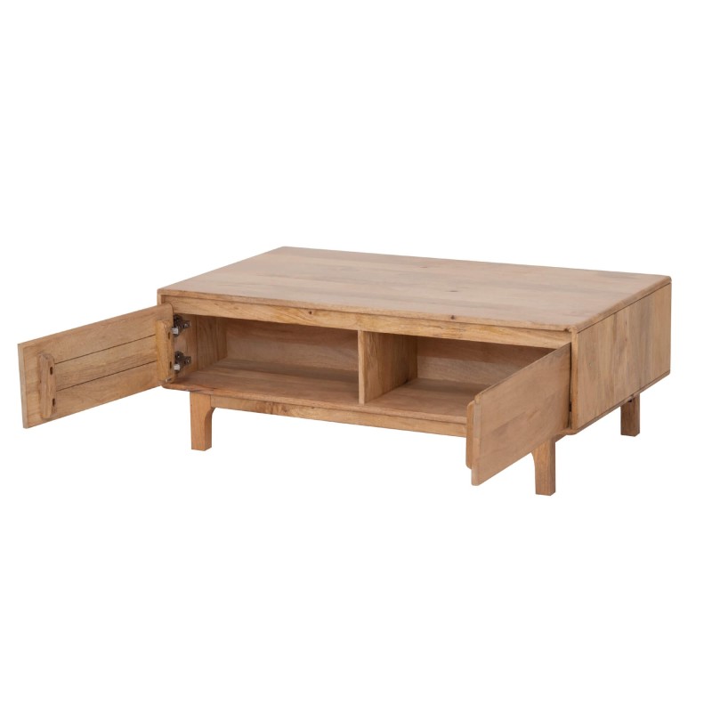 Table basse de salon en bois massif naturel - Ivar