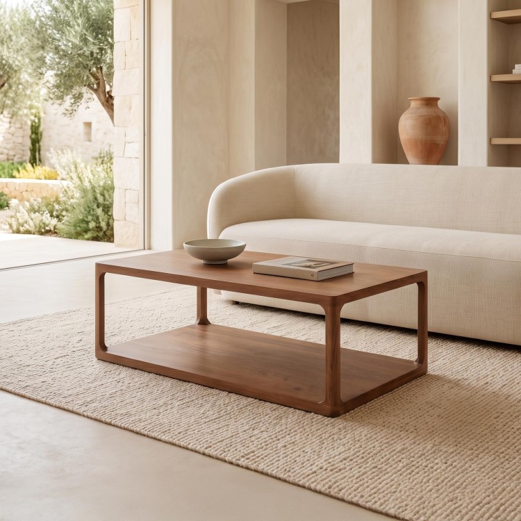 Table basse en bois massif naturel - Elven