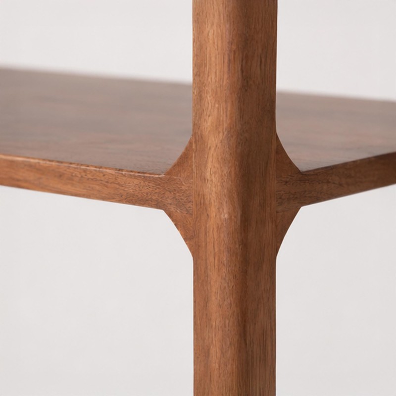 Etagère bibliothèque en bois massif naturel 70 cm - Elven