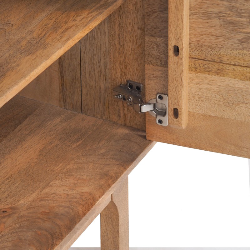 Buffet en bois massif naturel 100 cm - Ivar