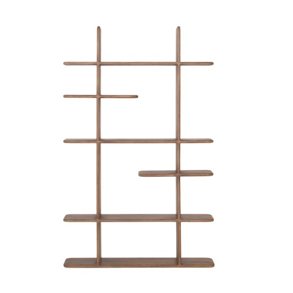 Etagère bibliothèque design en bois massif naturel 125 cm - Varda