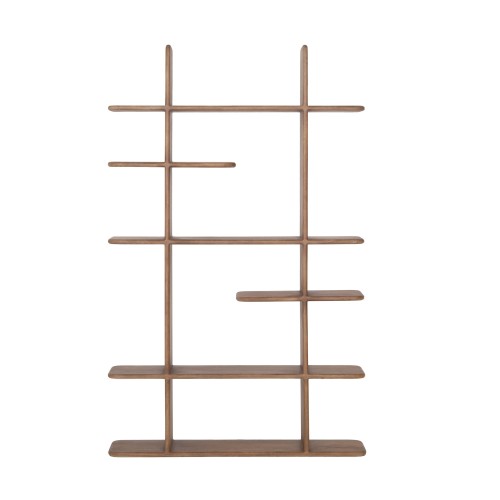 Etagère bibliothèque design en bois massif naturel 125 cm - Varda