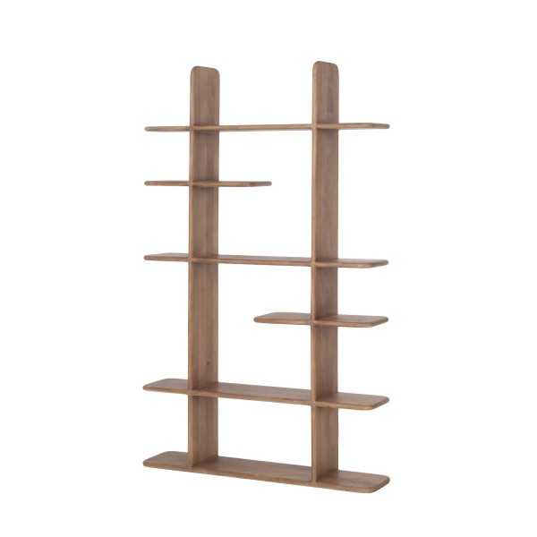 Etagère bibliothèque design en bois massif naturel 125 cm - Varda