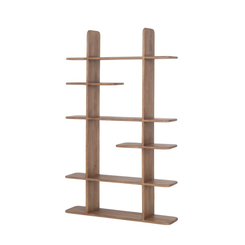 Etagère bibliothèque design en bois massif naturel 125 cm - Varda