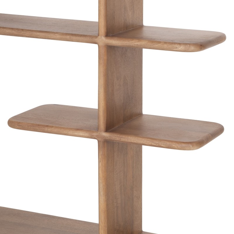 Etagère bibliothèque design en bois massif naturel 125 cm - Varda