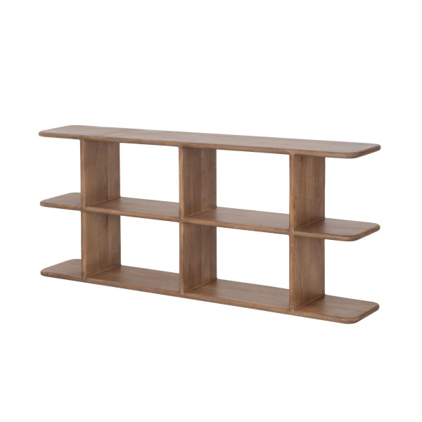 Etagère bibliothèque design en bois massif naturel 170 cm - Varda