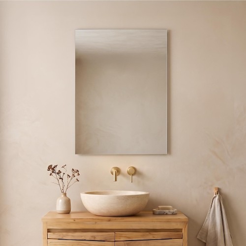 Miroir mural rectangulaire de salle de bain 60 x 80 cm