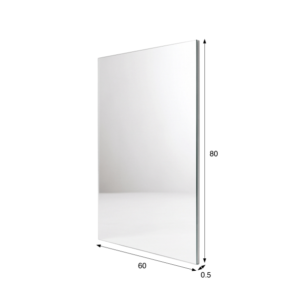 Miroir mural rectangulaire de salle de bain 60 x 80 cm