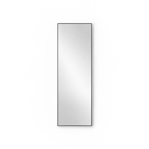 Miroir mural rectangulaire avec cadre noir 50 x 150 cm