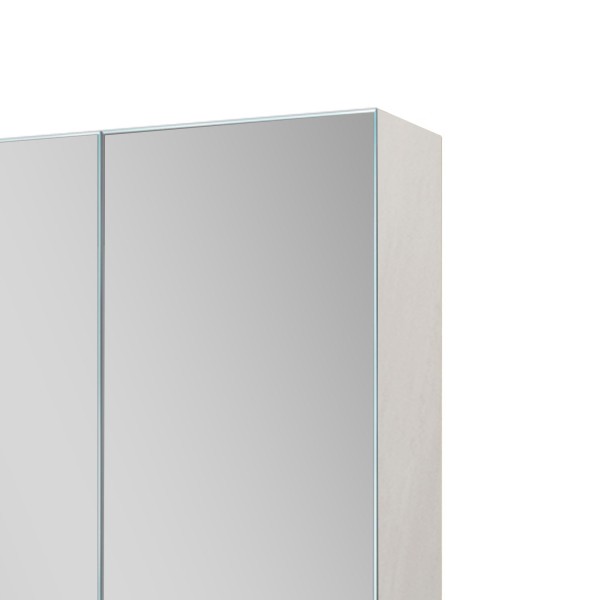 Armoire murale de salle de bain avec miroir et éclairage LED 80 x 75 cm