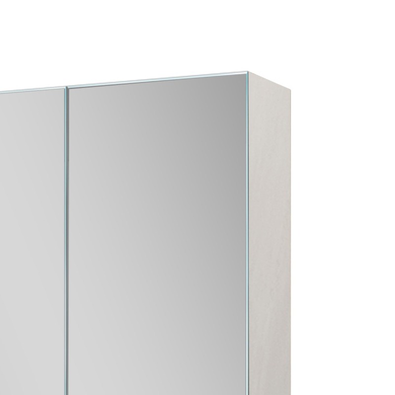 Armoire murale de salle de bain avec miroir et éclairage LED 80 x 75 cm