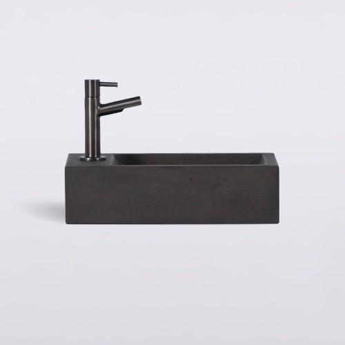Petit lavabo pour toilettes à suspendre en béton - Core
