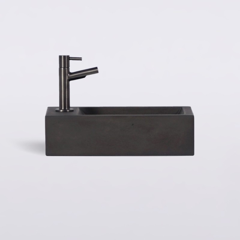 Petit lavabo pour toilettes à suspendre en béton - Core