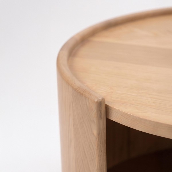 Table basse design en bois massif de chêne - Lago