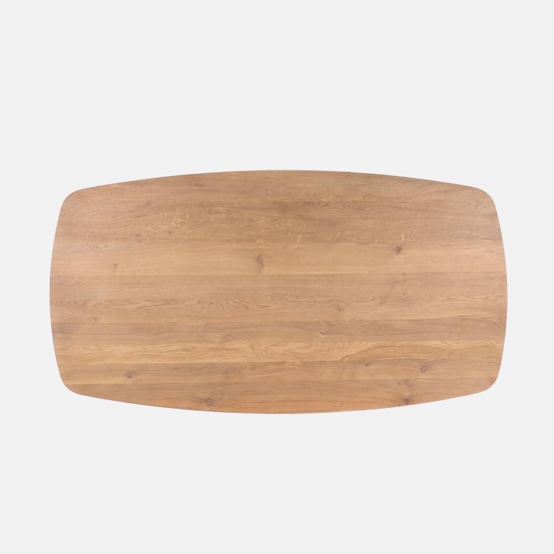 Table pour salle à manger en bois de chêne massif 200 cm - Lago