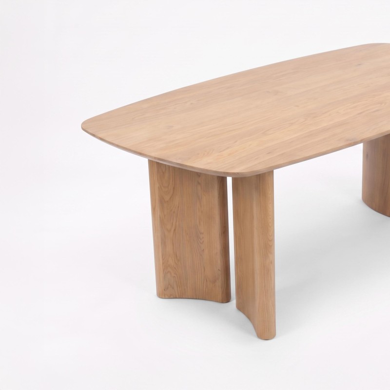Table pour salle à manger en bois de chêne massif 200 cm - Lago