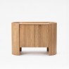 Buffet en bois de chêne massif 2 portes 110 cm - Lago