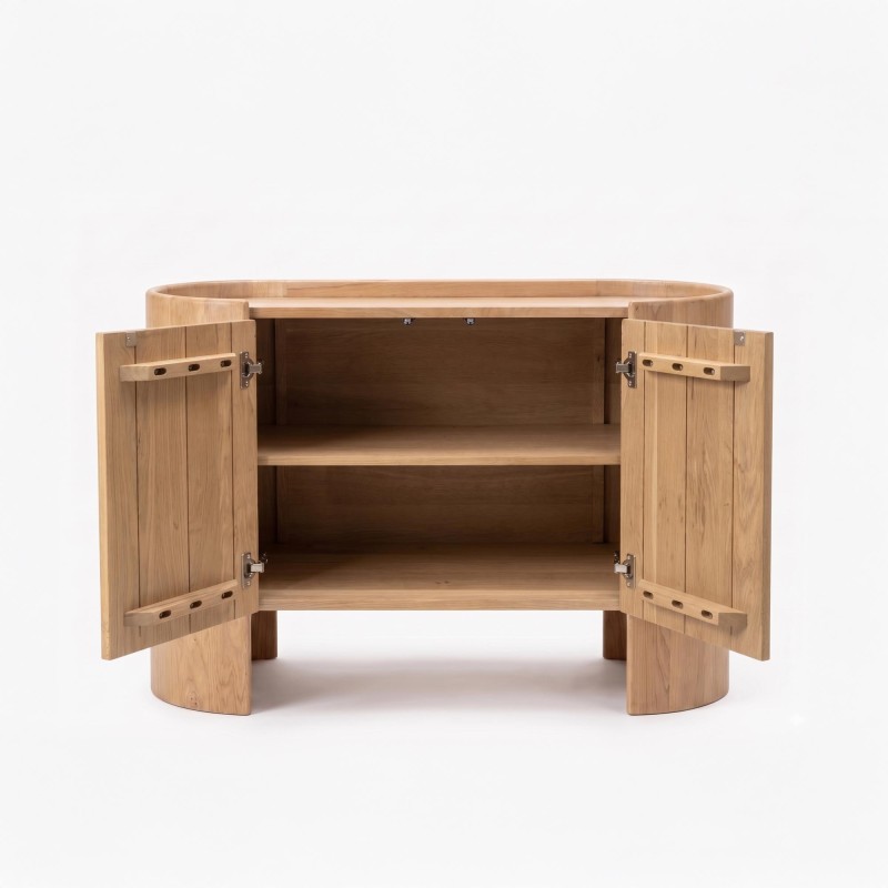 Buffet en bois de chêne massif 2 portes 110 cm - Lago