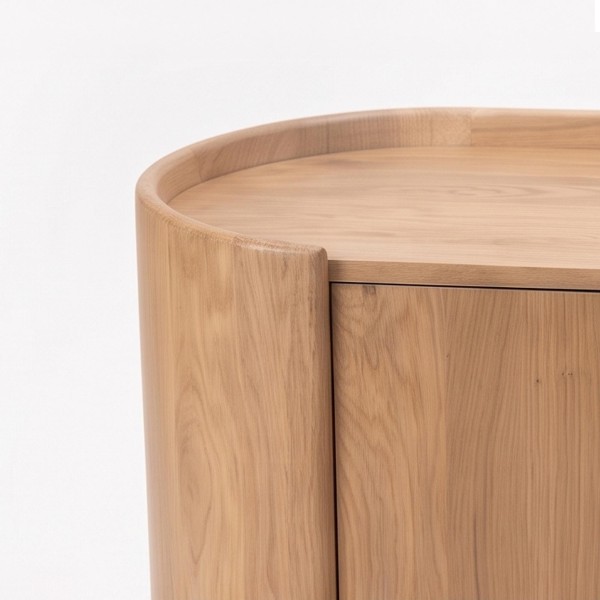 Buffet en bois de chêne massif 2 portes 110 cm - Lago
