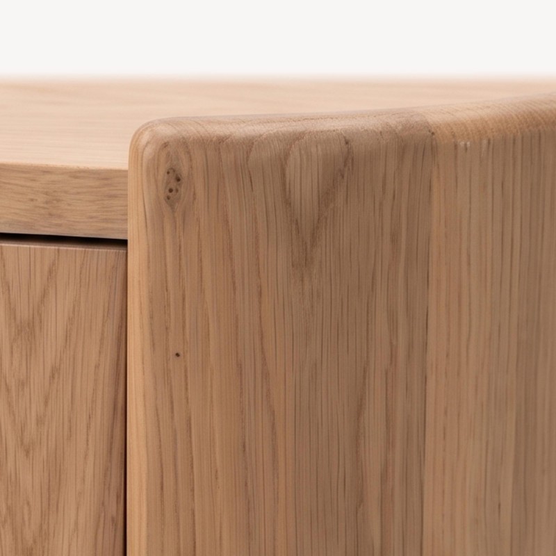 Buffet en bois de chêne massif 2 portes 110 cm - Lago
