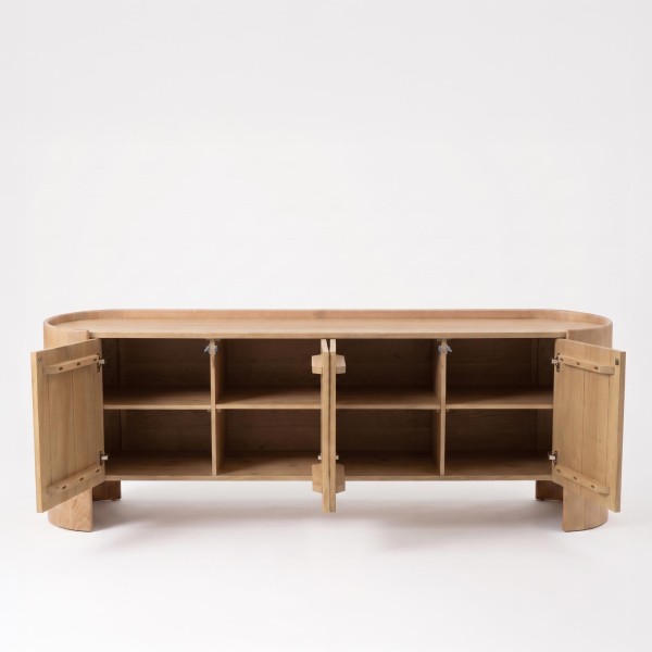 Enfilade en bois de chêne massif 210 cm - Lago