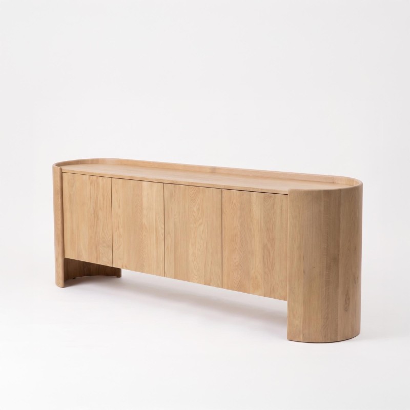 Enfilade en bois de chêne massif 210 cm - Lago