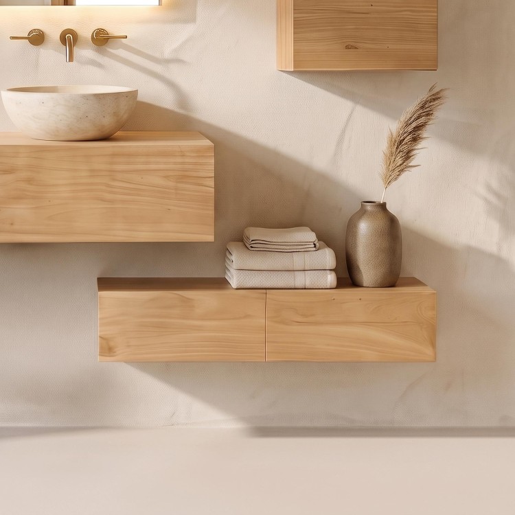 Meuble rangement de salle de bain 90 cm - Trinity
