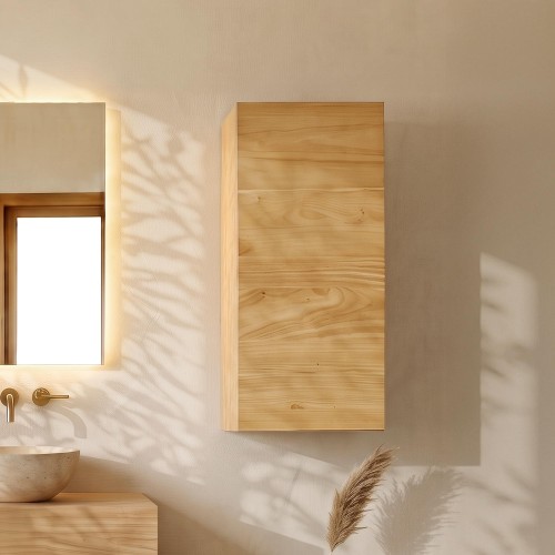 Colonne de salle de bain en bois massif H90 cm - Trinity