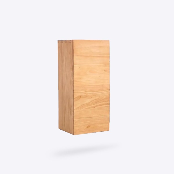 Colonne de salle de bain en bois massif H90 cm - Trinity