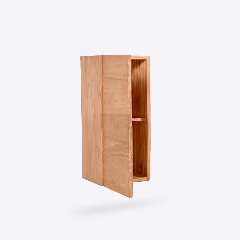 Colonne de salle de bain en bois massif H90 cm - Trinity