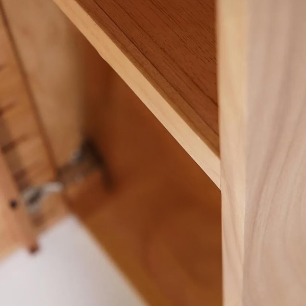 Colonne de salle de bain en bois massif H90 cm - Trinity