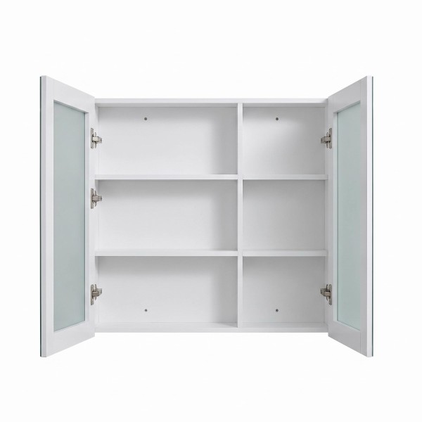 Armoire murale de salle de bain avec miroir 80 x 75 cm