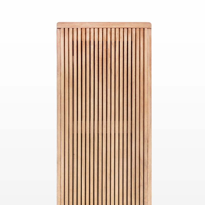 Colonne de salle de bain en bois massif de teck à suspendre - Rhea