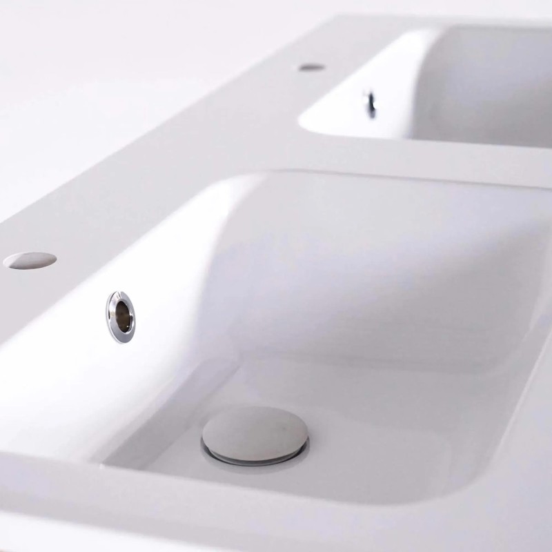 Meuble de salle de bain en bois massif de teck 120 cm - Mentari