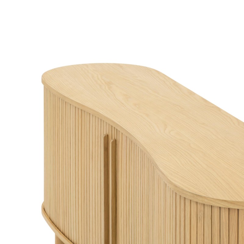 Bahut moderne en bois de chêne 160 cm - Noji