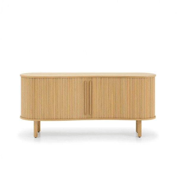 Bahut moderne en bois de chêne 160 cm - Noji