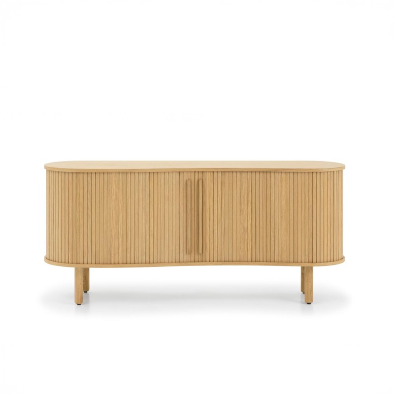 Bahut moderne en bois de chêne 160 cm - Noji