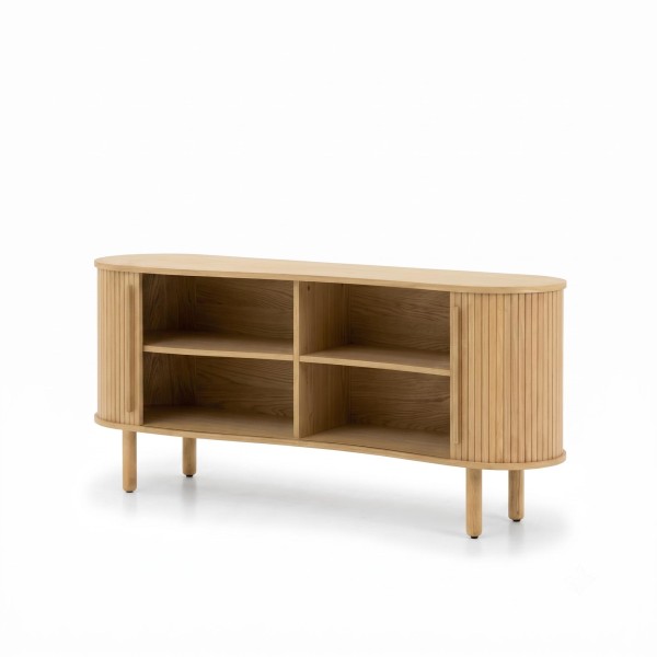 Bahut moderne en bois de chêne 160 cm - Noji