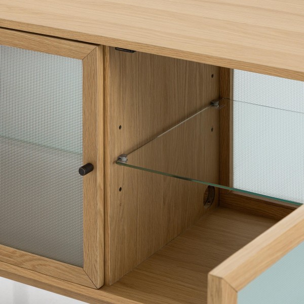 Buffet de salle à manger en bois de chêne 130 cm - Elin