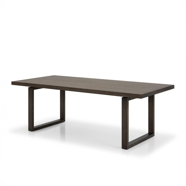 Table à manger en bois foncé de chêne 220 cm - Oria