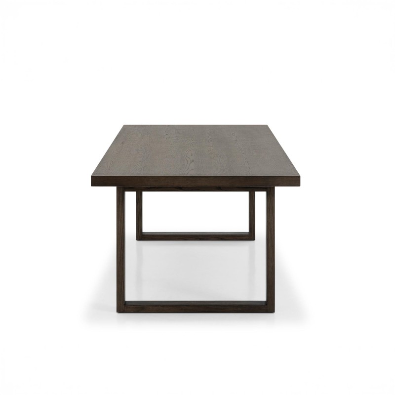 Table à manger en bois foncé de chêne 220 cm - Oria