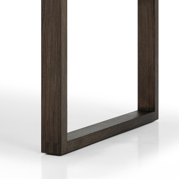 Table à manger en bois foncé de chêne 220 cm - Oria