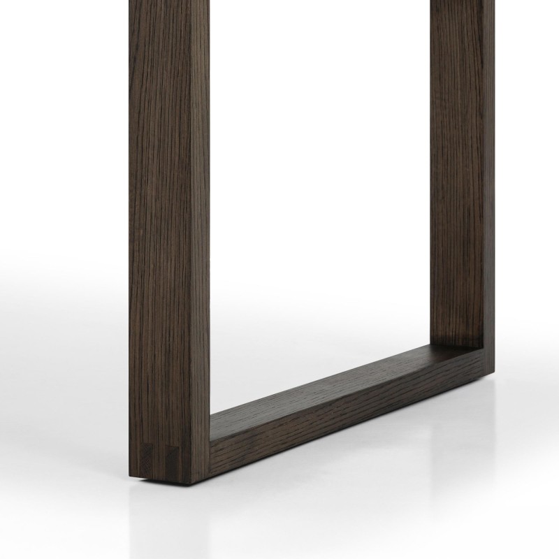 Table à manger en bois foncé de chêne 220 cm - Oria