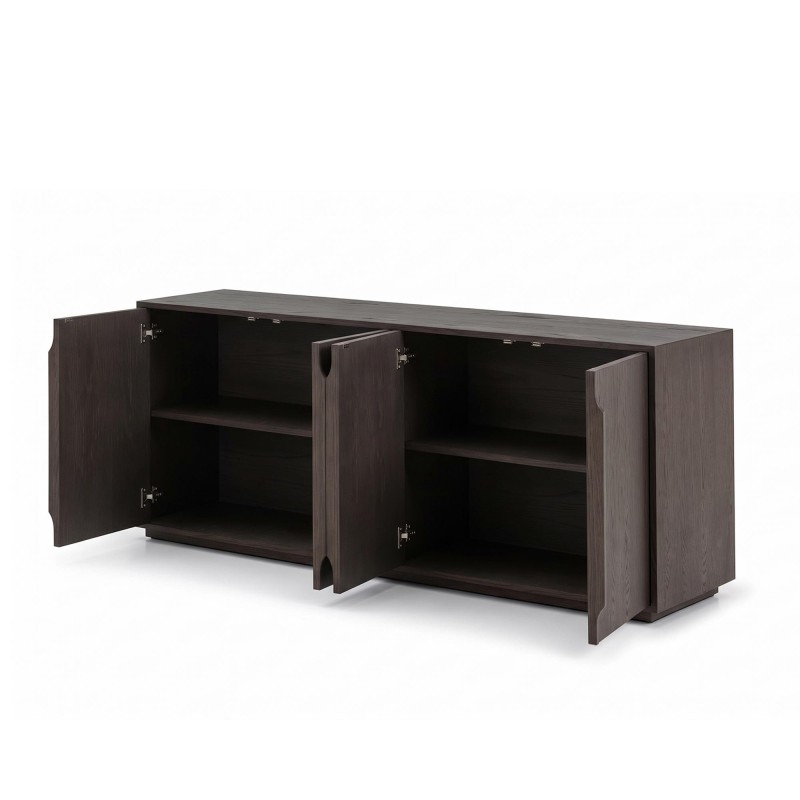 Enfilade en bois foncé de chêne 185 cm - Oria
