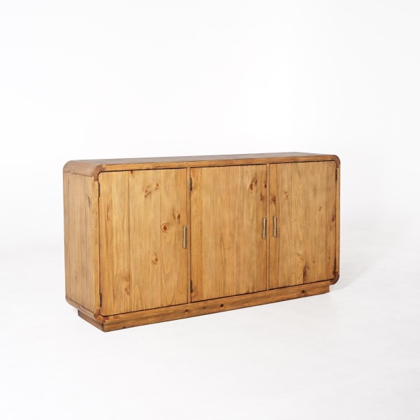 Bahut en bois massif naturel de pin 160 cm - Valdora